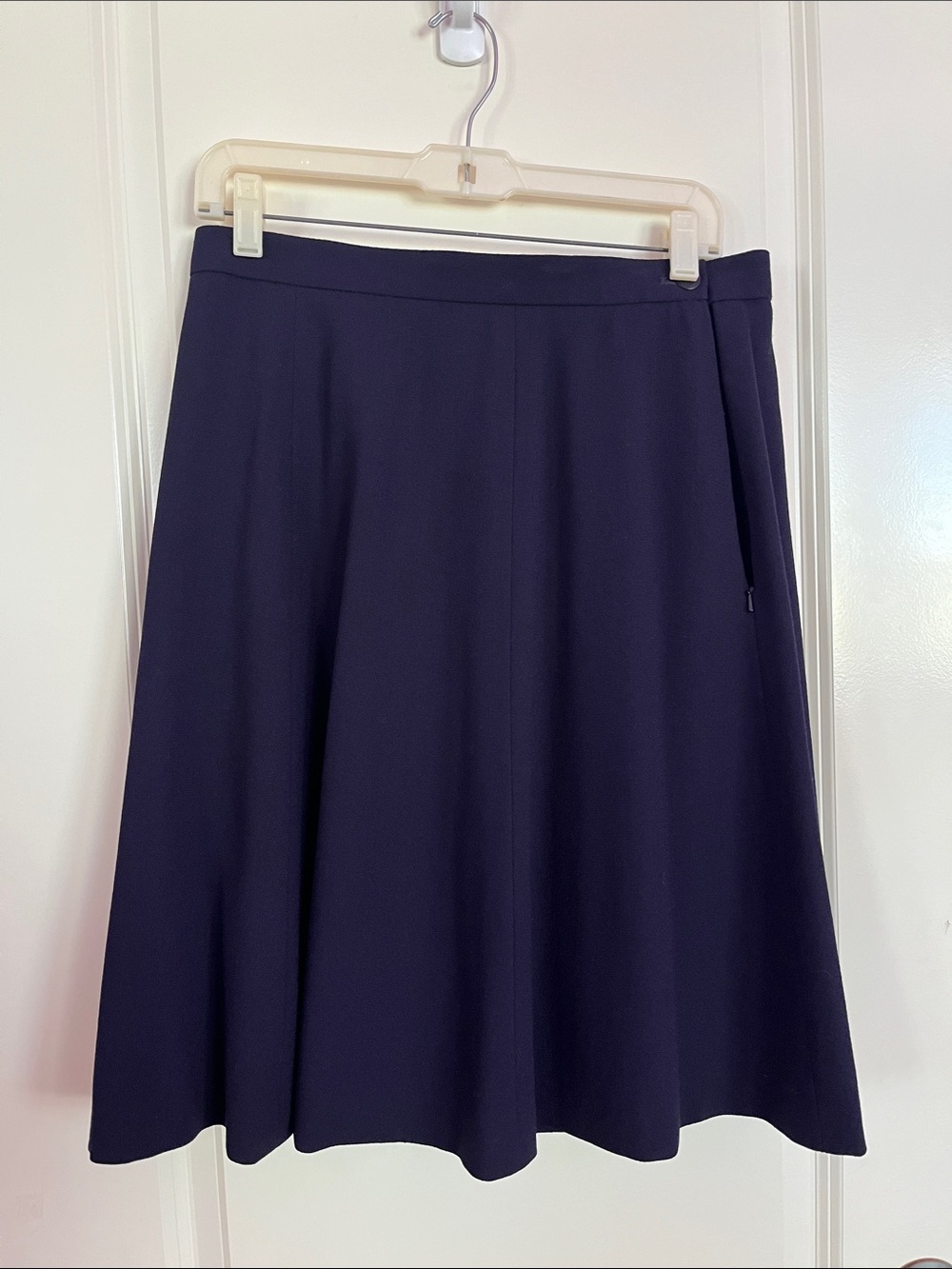 NWT Vintage Jaeger Women's Navy A-Line Skirt Size 14